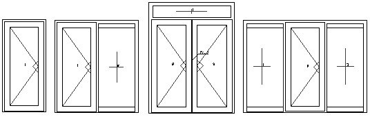 Įėjimo durų varstymo schemos