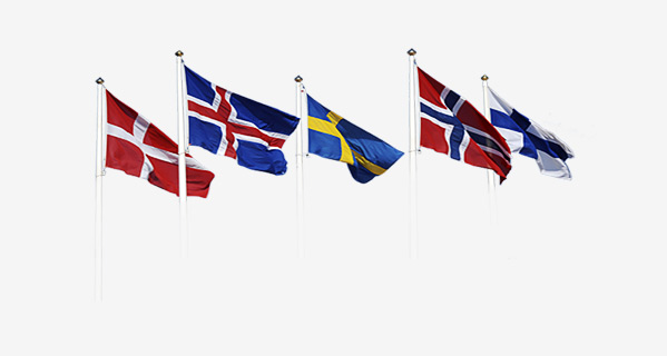 Skandinavijos šalių vėliavos